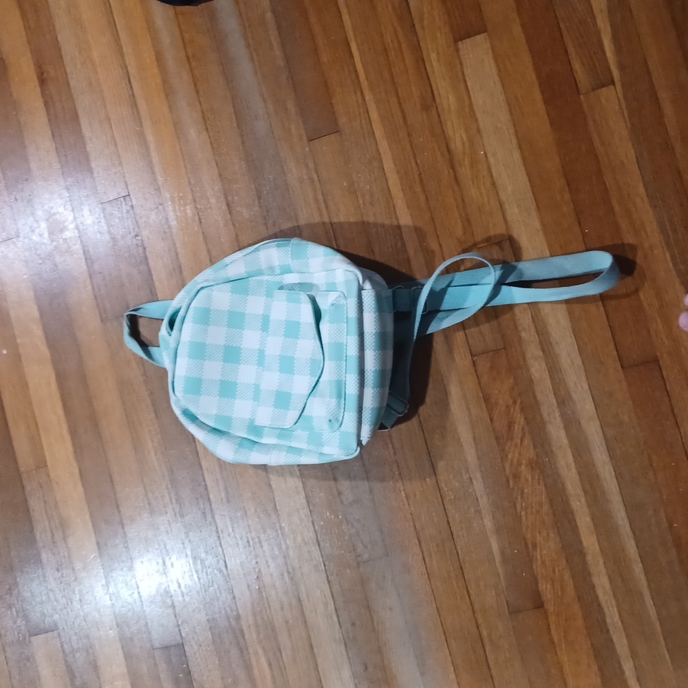 Checkered Mini Backpack